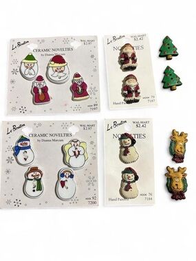 LeBouton Holiday button lot- Multicolor